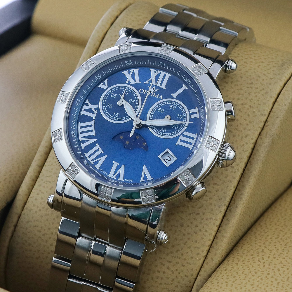 OPTIMA Chronograph quartz watch, Swiss M… Auktion.se